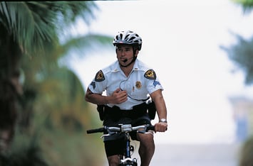 Police on Bike 