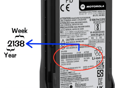 how to read a motorola battery date
