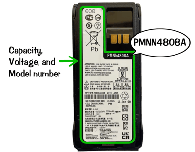 how to read a motorola battery