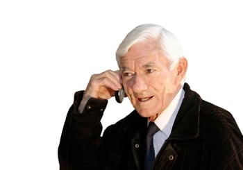 man talking on the phone