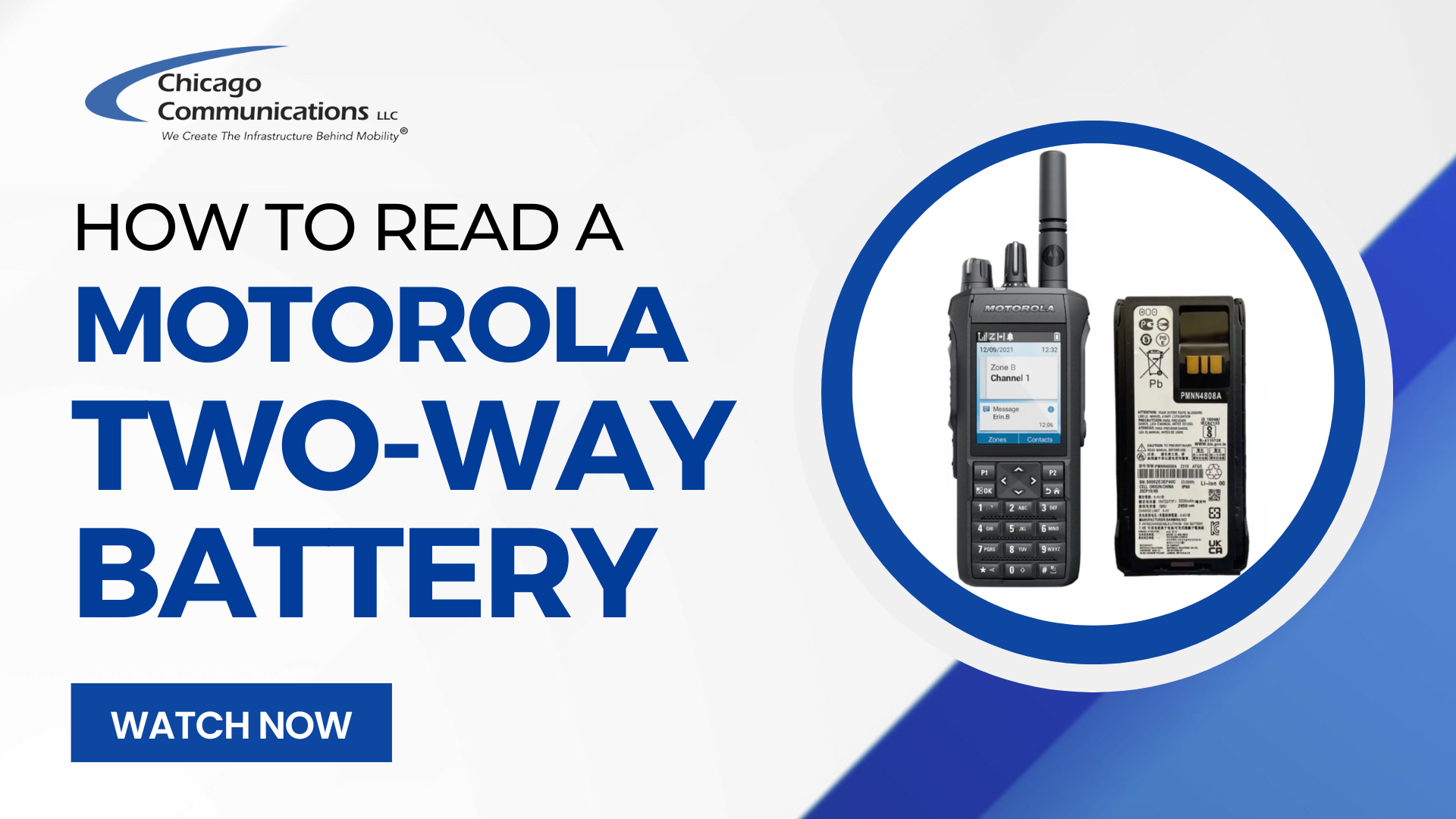 How to Read a Motorola Two-Way Radio Battery